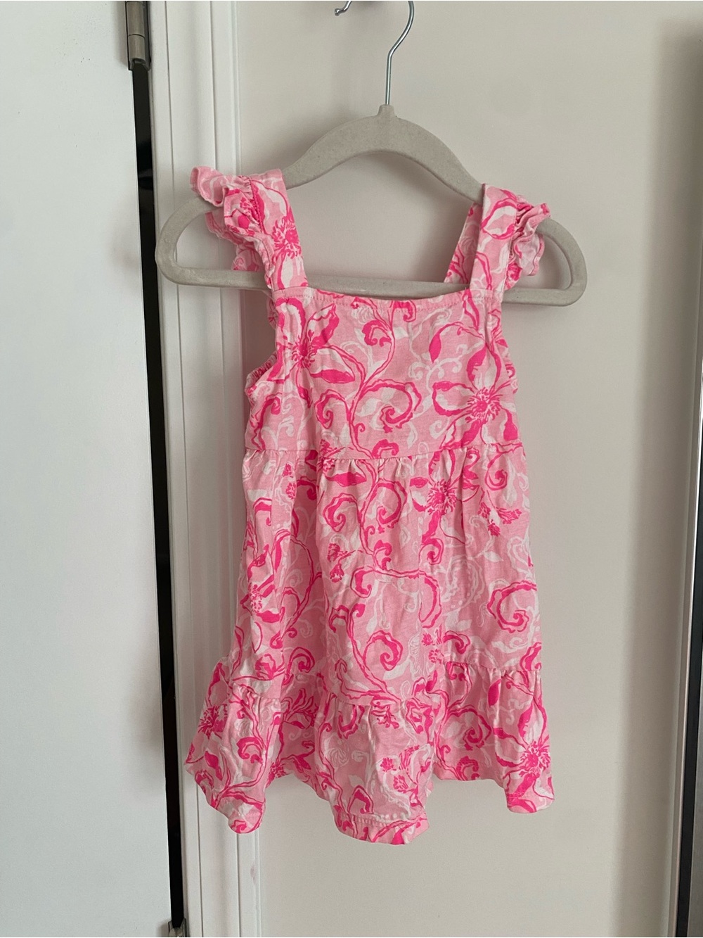 Lilly Pulitzer Pink Floral Ruffle Dress and Bloomers